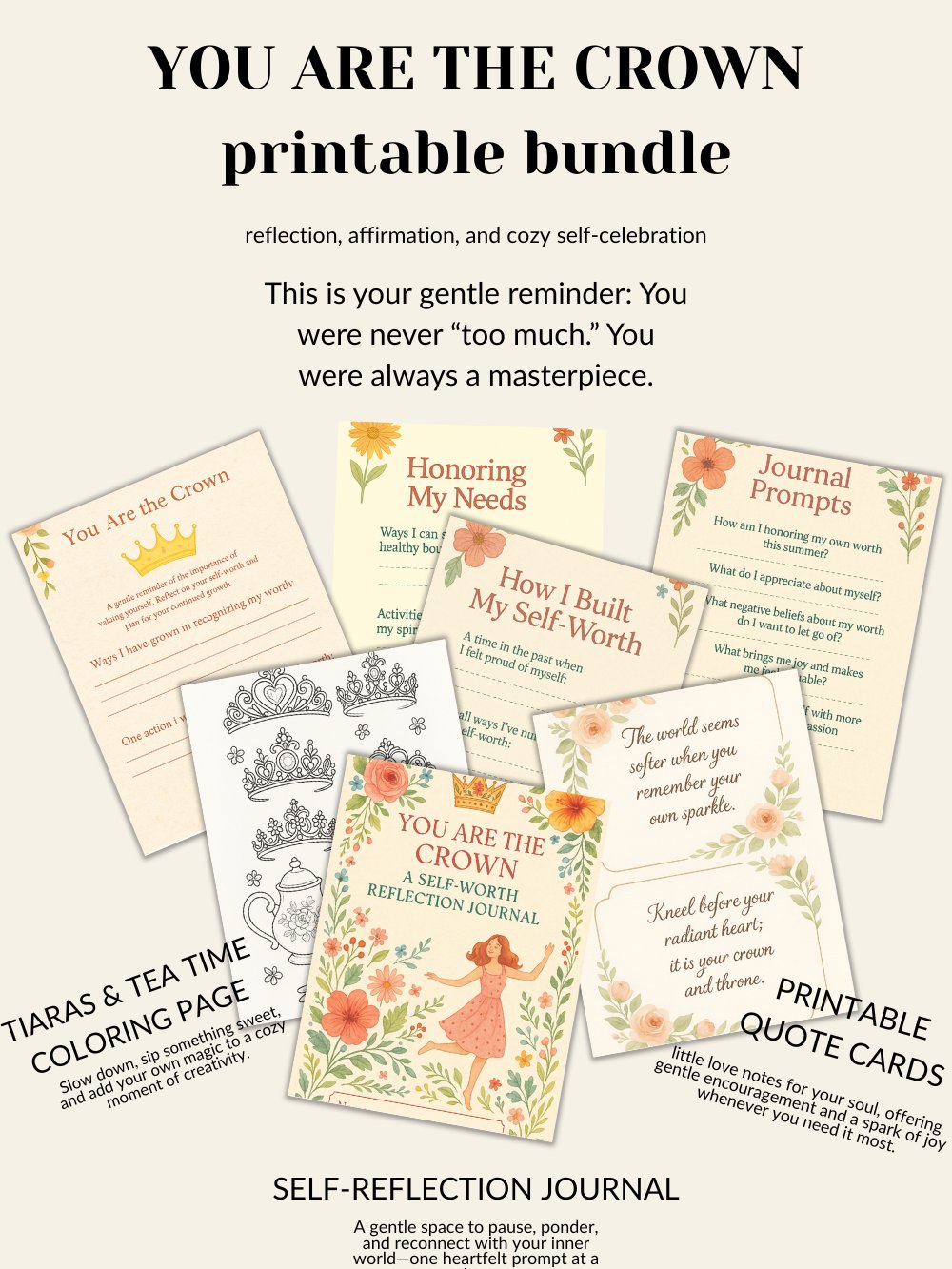 You Are The Crown printable bundle product image (1)