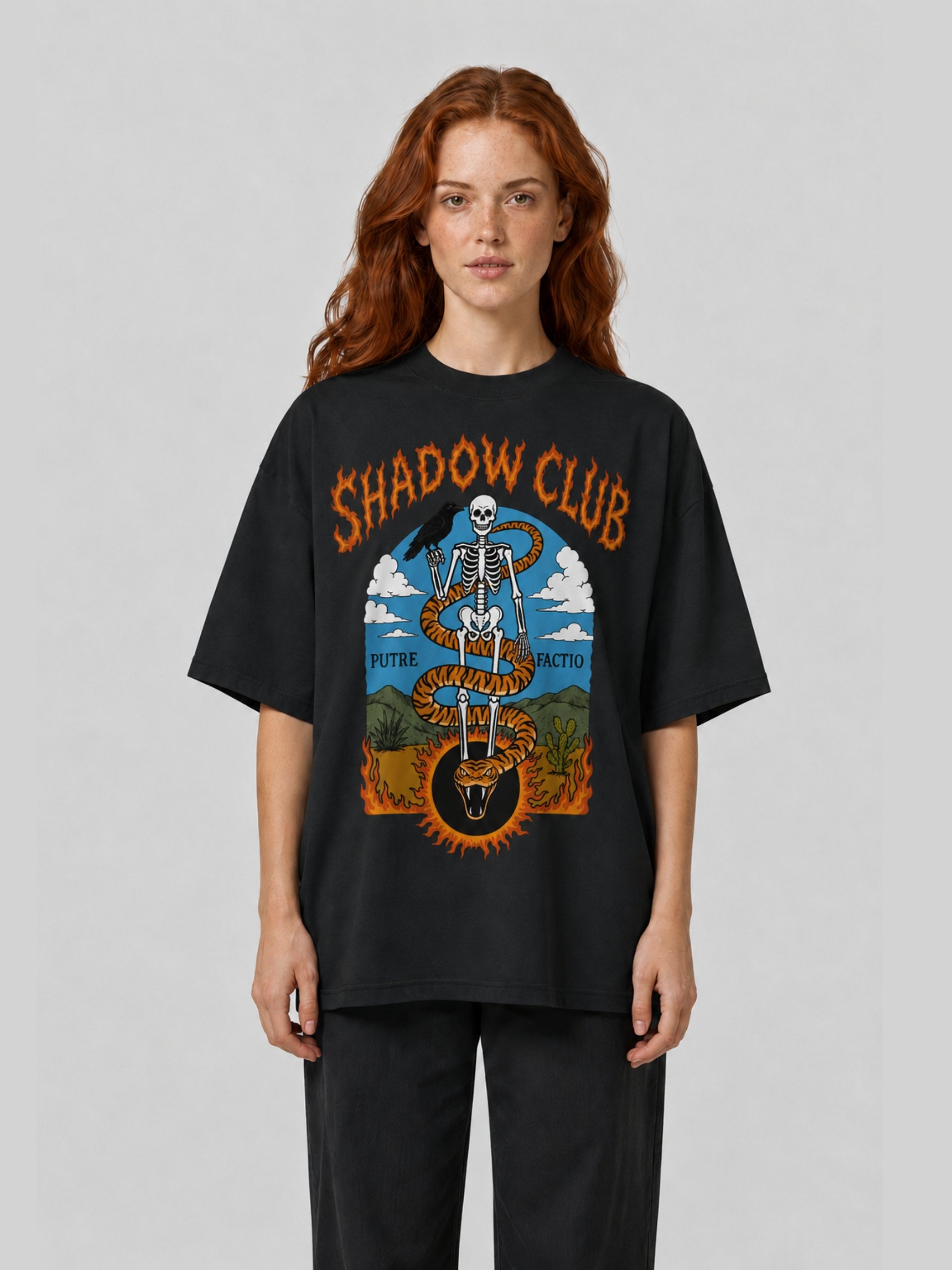 T-Shirt Unisex Oversize Coton Bio Poids Lourd - PUTREFACTIO product image (3)