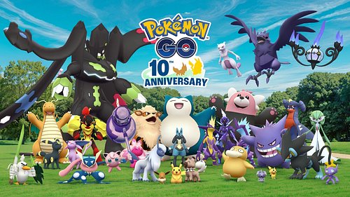 Enjoy our gym and stop for some of Pokémon Go's 10th anniversary and play in the Pitch Black prerelease at 430!