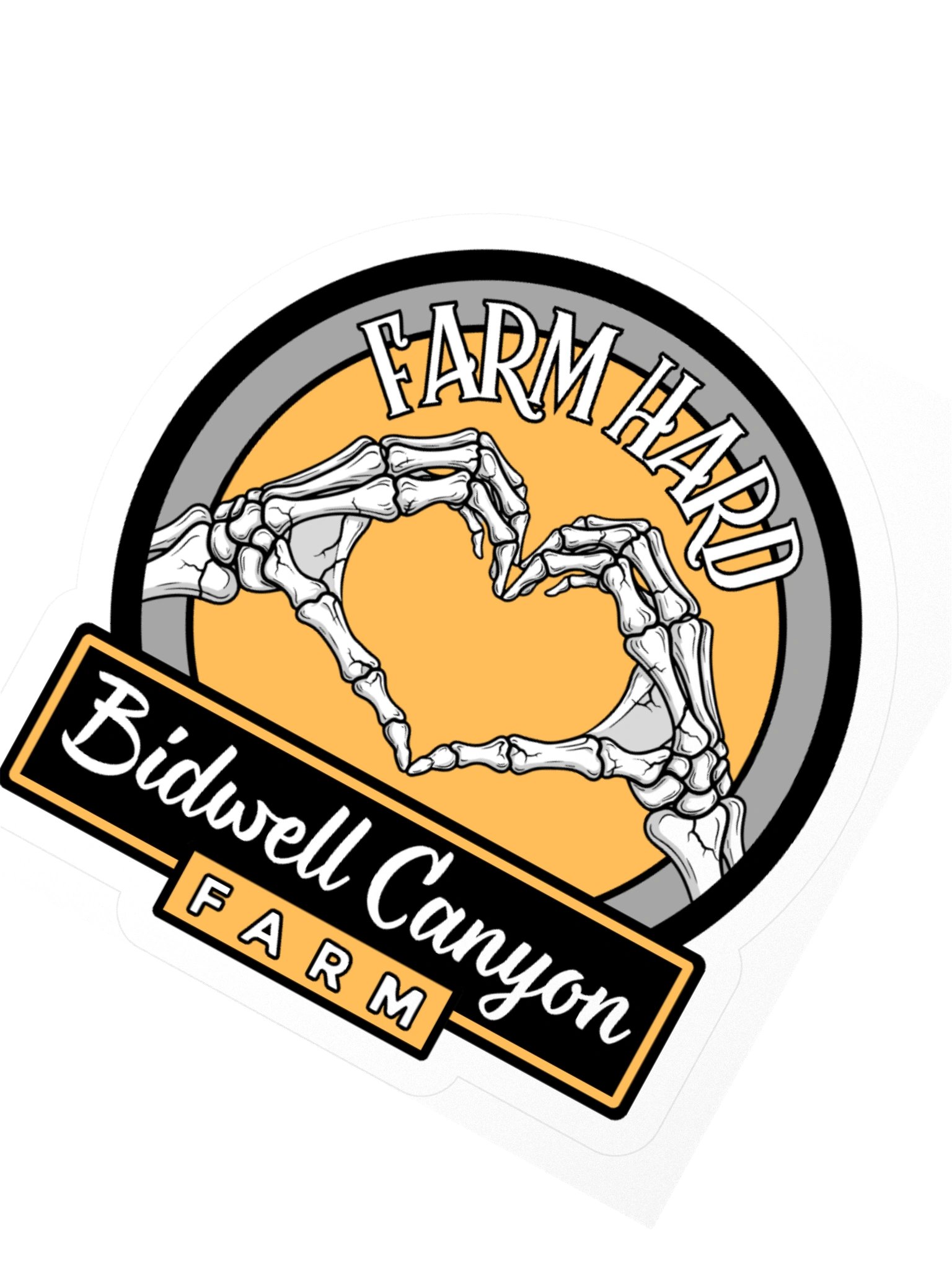 BCF Farm Hard Bones Sticker Yellow product image (2)