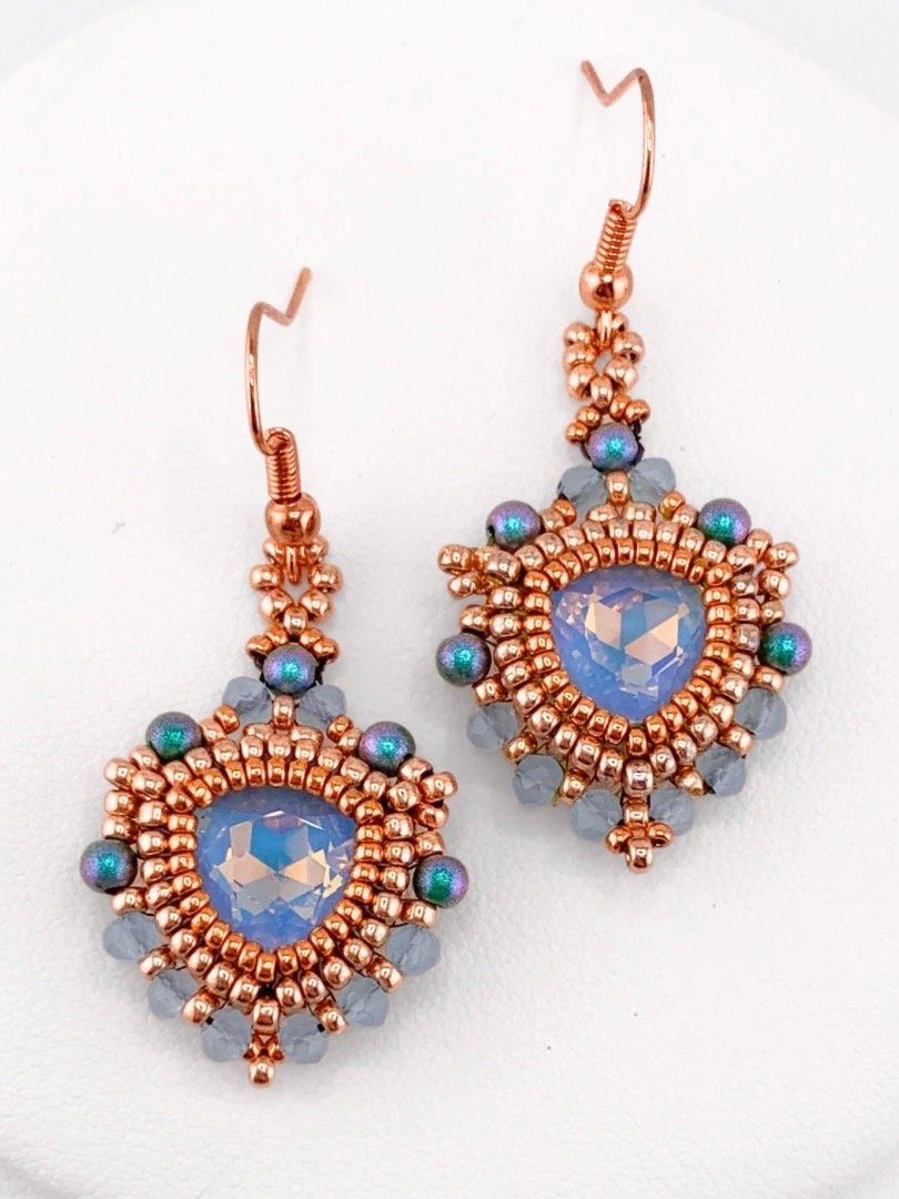 Beading Pattern - Trillion Glow Crystal Earrings product image (5)