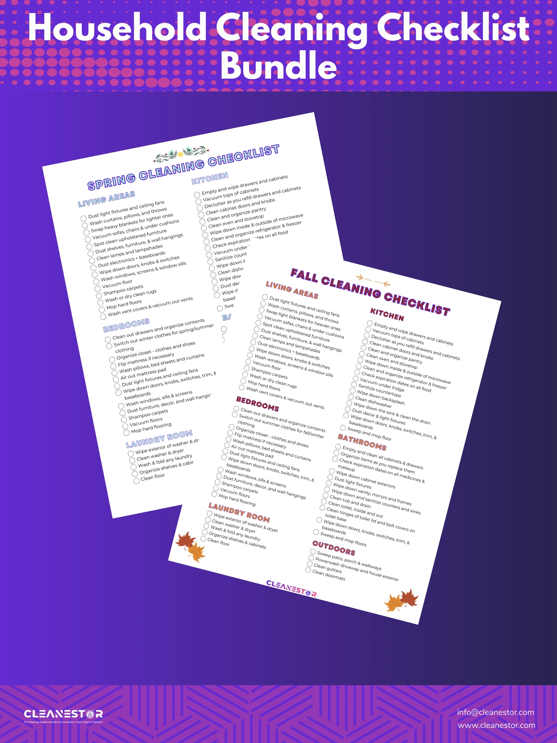 Household Cleaning Checklist Bundle product image (7)