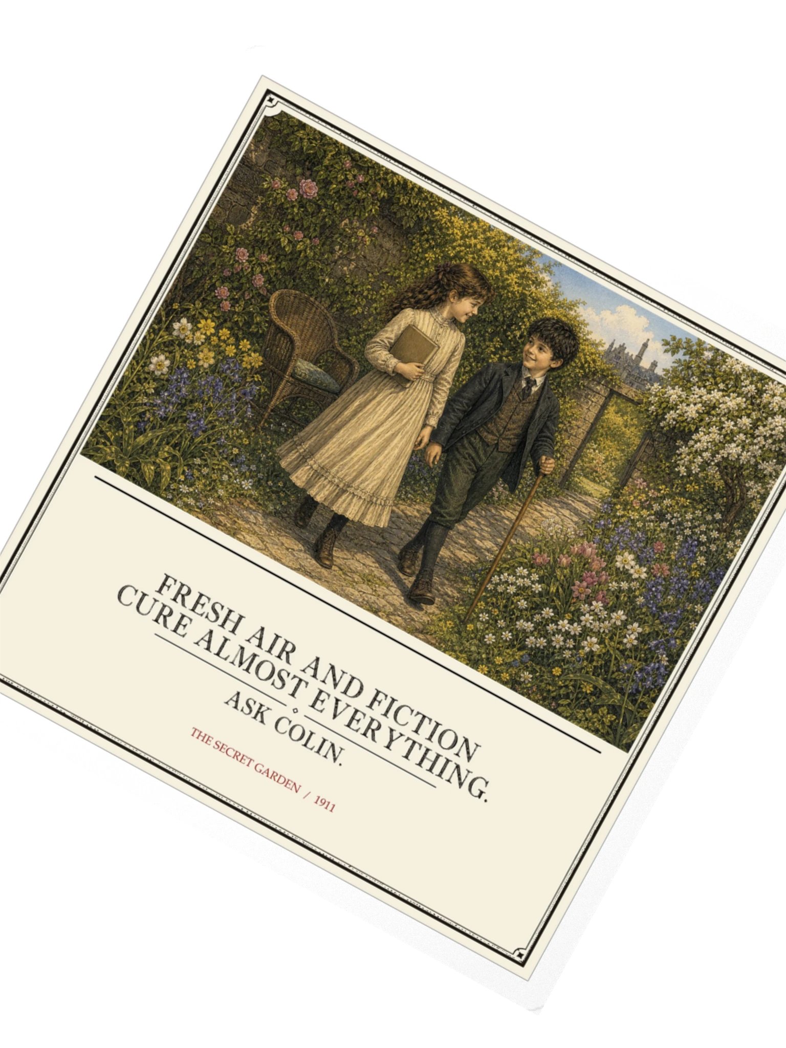 Fresh Air Fiction Cure Almost Everything Ask -- The Secret Garden Sticker product image (2)