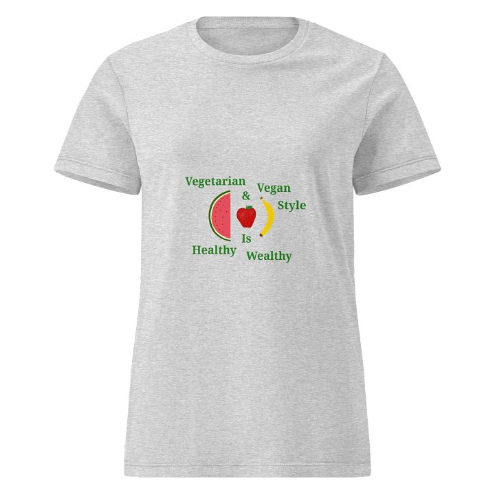 Healthy & Wealthy Vegetarian Women's Tee product image (1)
