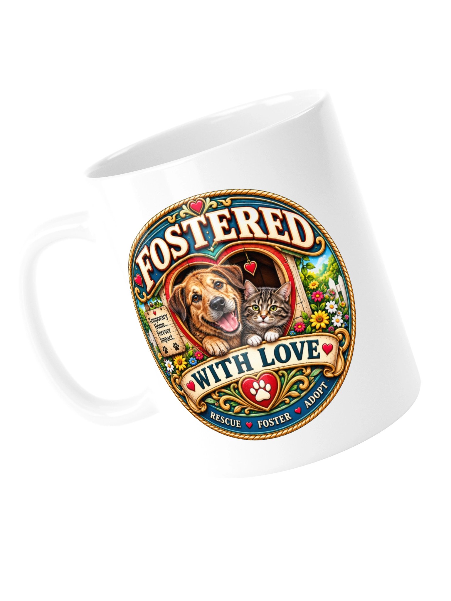 Fostered with Love Rescue Mug product image (4)