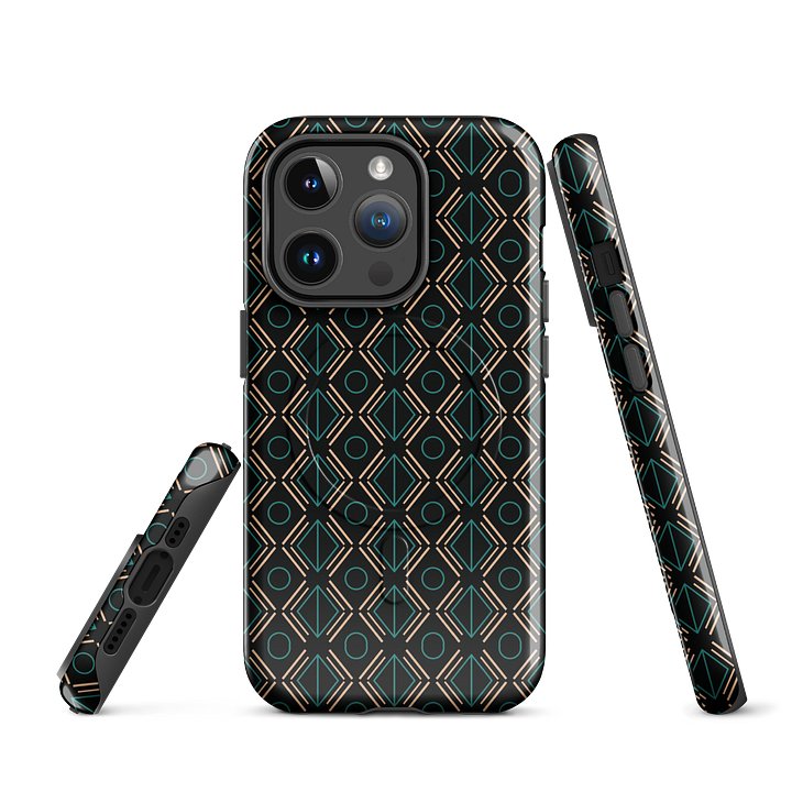 Aura iPhone 17 Tough MagSafe Case - Shockproof Dual-Layer Geometric Protective Cover product image (1)