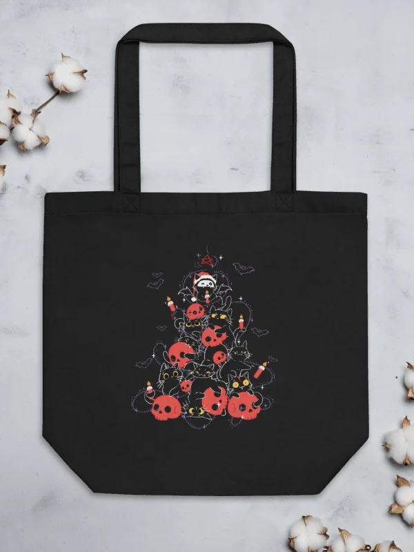 Gothic Christams cat tree - Eco-Friendly Tote Bag product image (1)