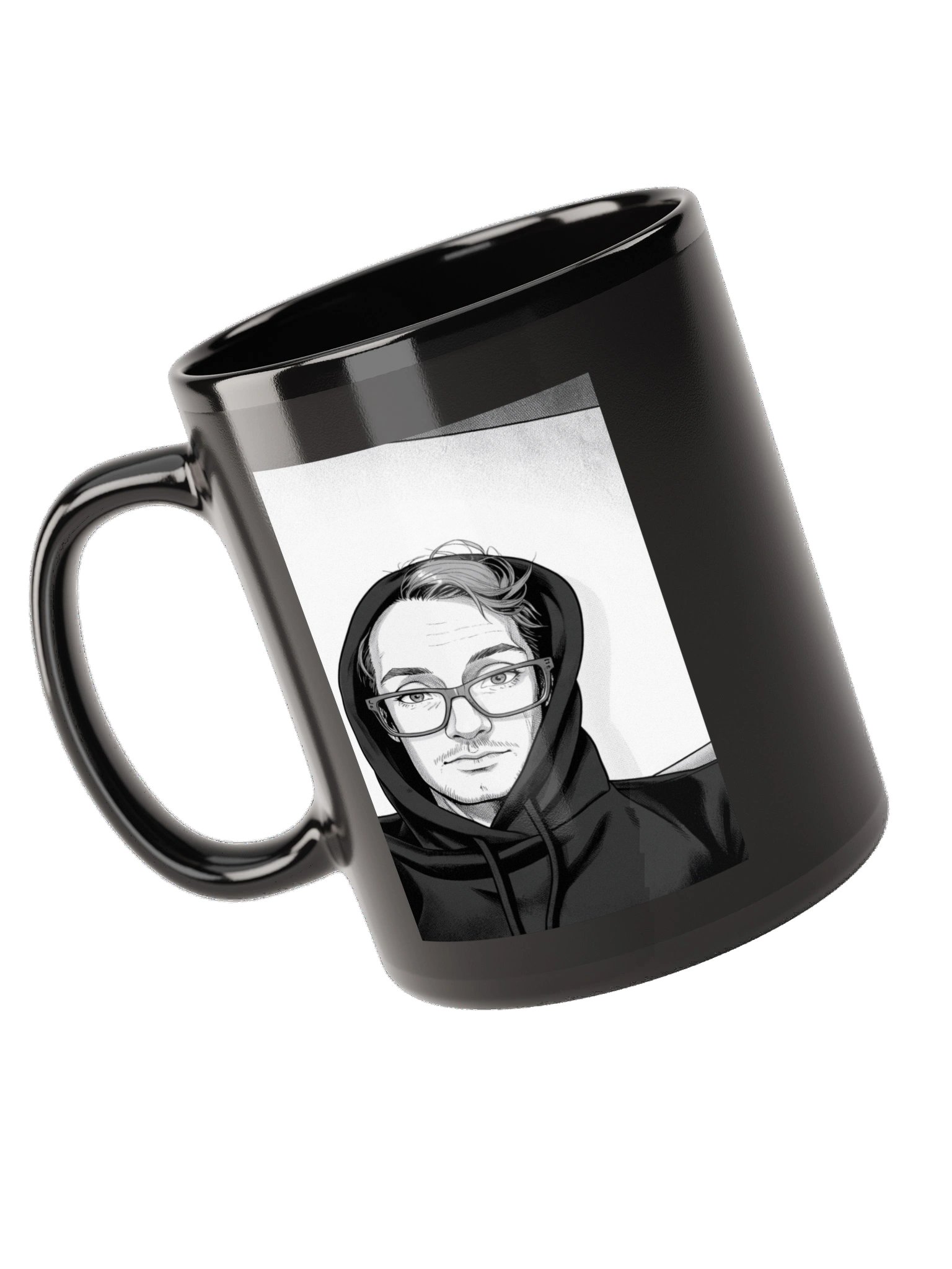 itssCSChris Black and White Cartoon Coffee Mug product image (9)