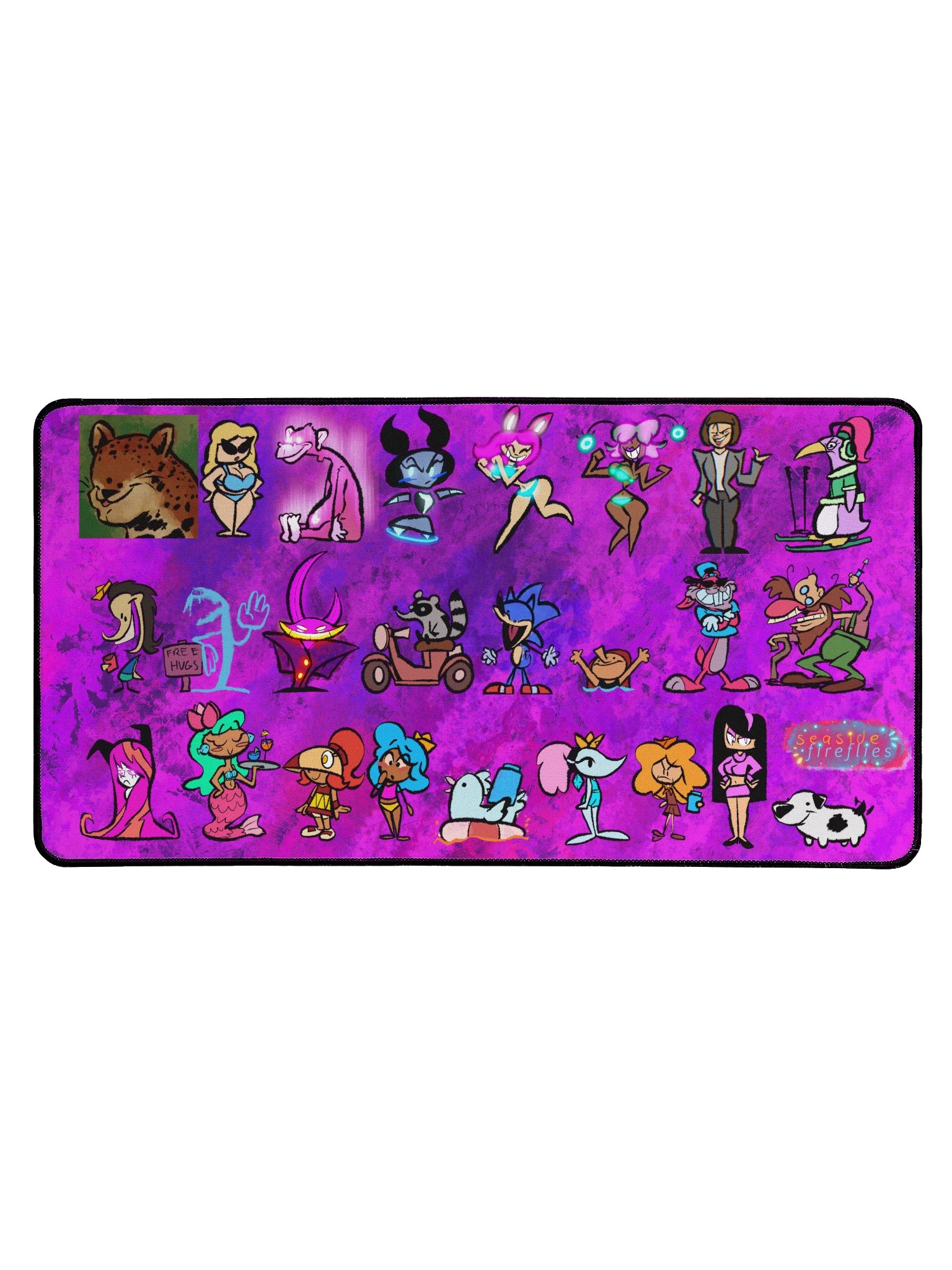 Seaside Fireflies - Character Lineup Desk Mat product image (1)