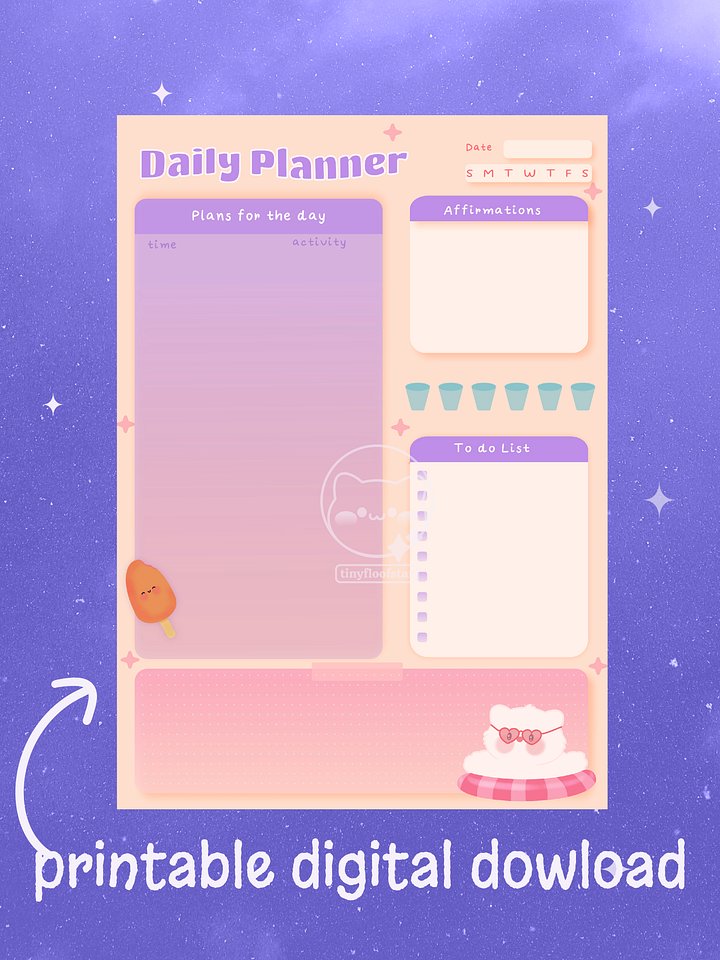 Summer Fun Daily & Weekly Printable Planners product image (2)