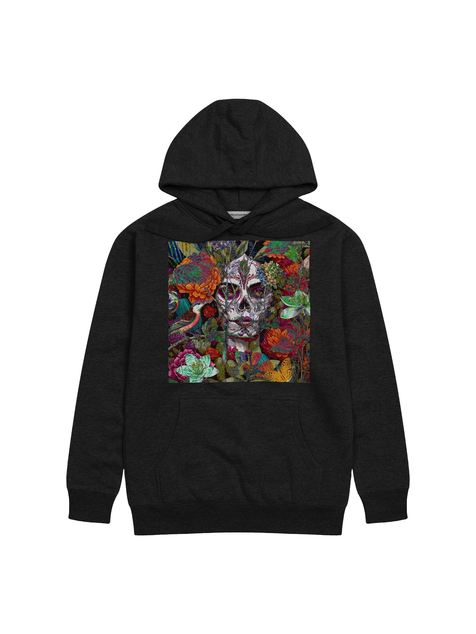 La Calavera Flor: "The Flower Skull" by Edward Martin Hoodie product image (2)