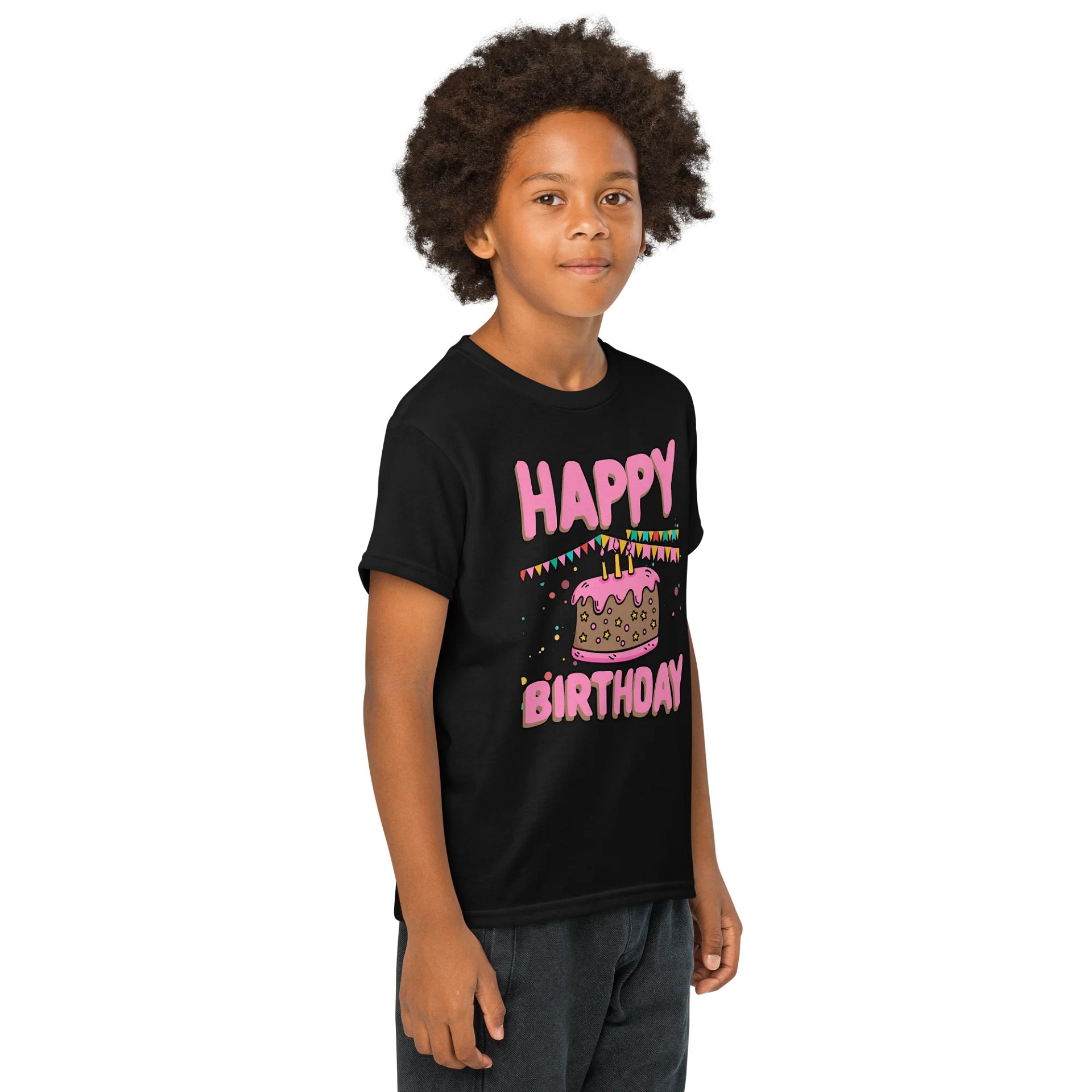 Happy Birthday (Chocolate Cake) T-Shirt For Kids product image (4)