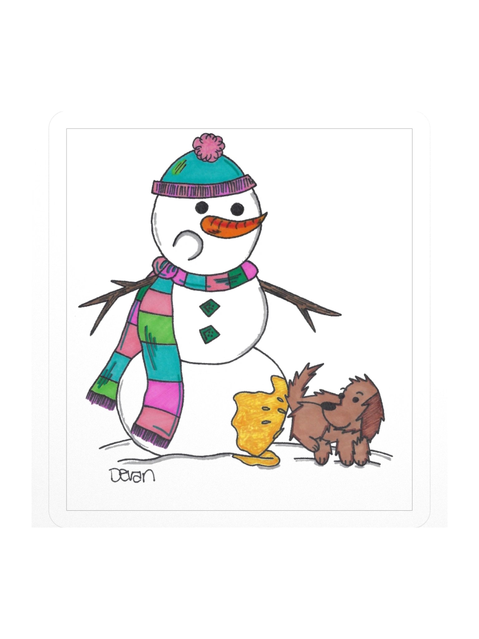 Snow Peeps: Pisser Sticker product image (1)