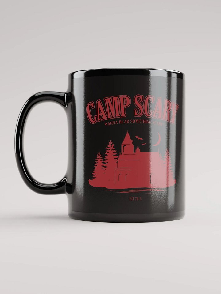 Camp Scary Black Glossy Mug product image (1)