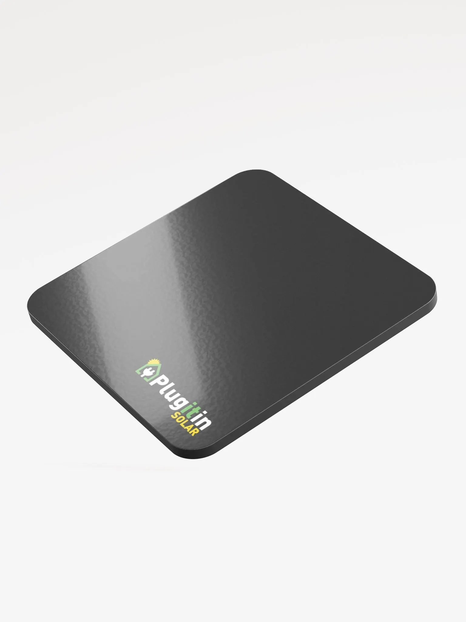 Plug It In Solar High-Quality Glossed Cork Coaster product image (3)