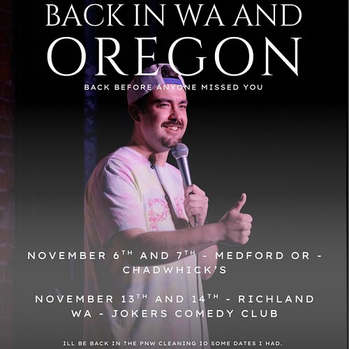 Papa’s coming back soon honey. Tickets available soon at JeremiahHughes.com
#washington #oregon #comedy #fun
