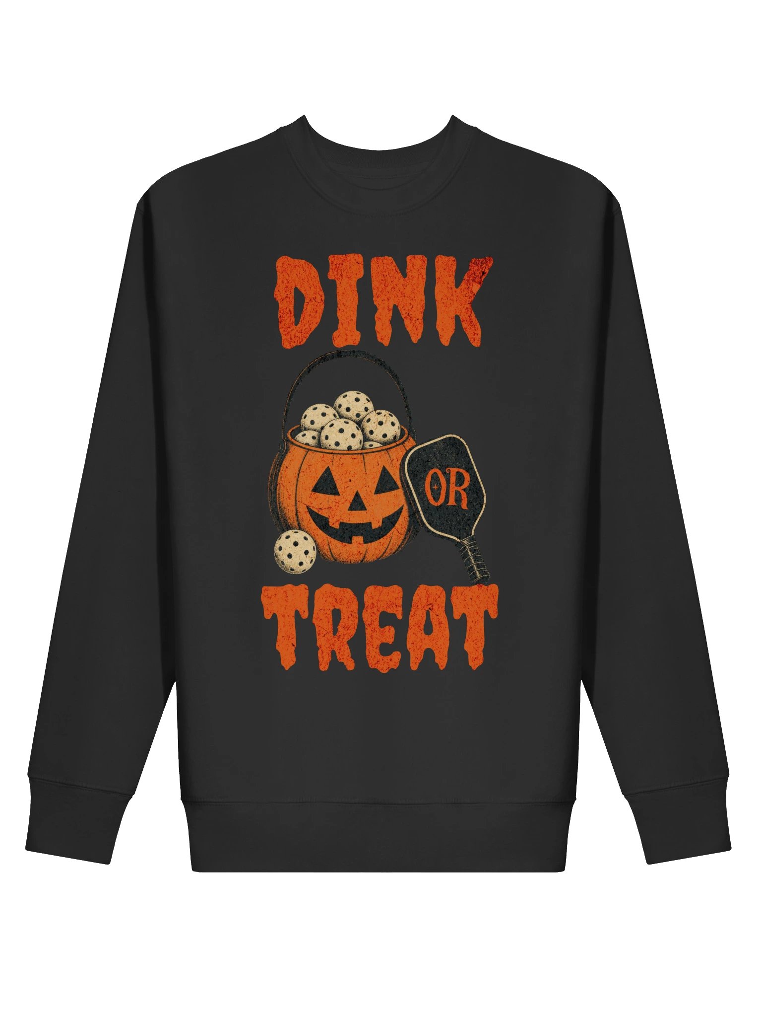 Dink or Treat Halloween Pickleball Sweatshirt | Funny Horror Crewneck product image (4)
