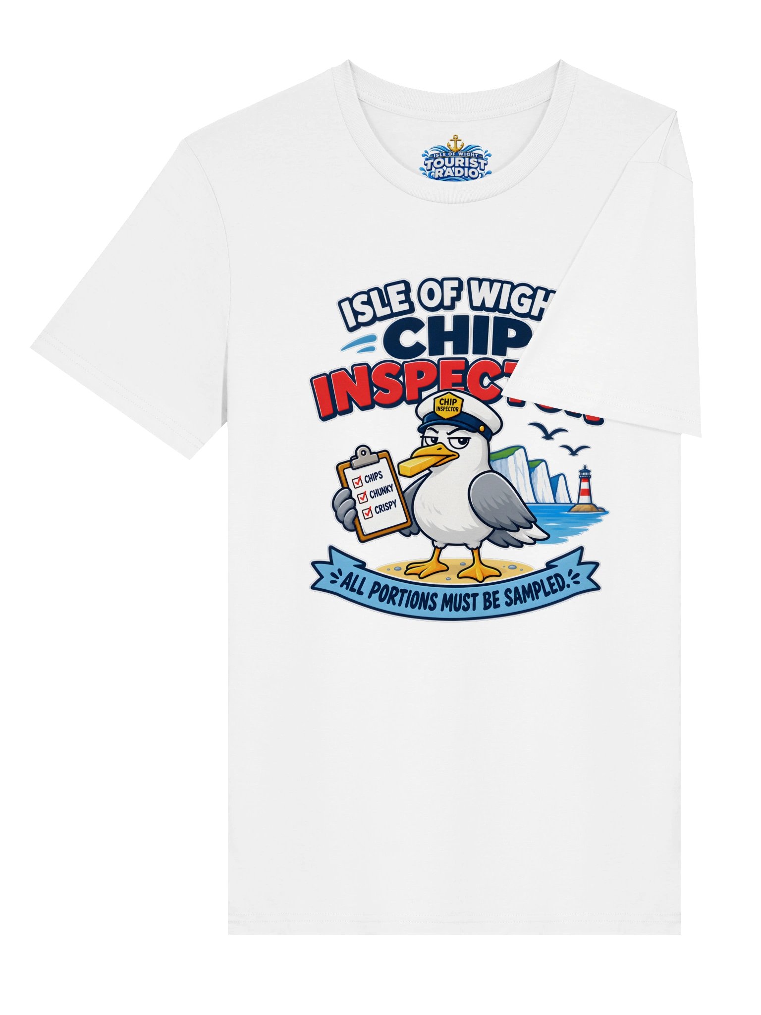 Isle of Wight Chip Inspector Unisex Organic T-Shirt product image (4)
