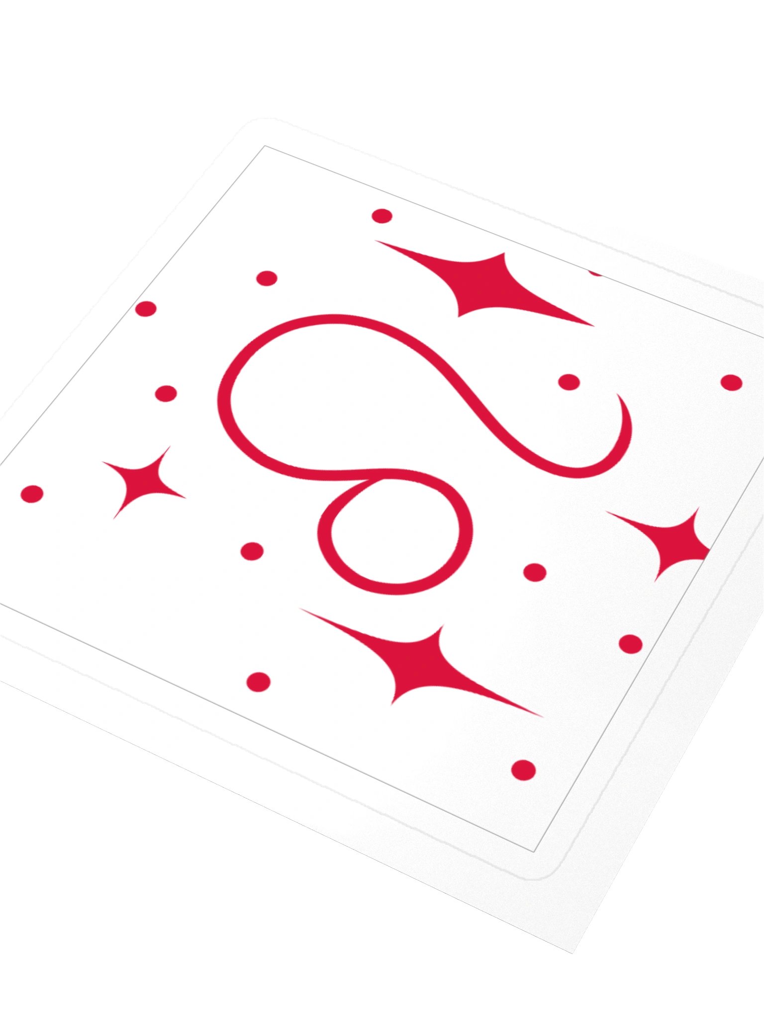 Maroon Cosmic Infinity Sticker — Leo Zodiac Lovers Astrology Art product image (3)