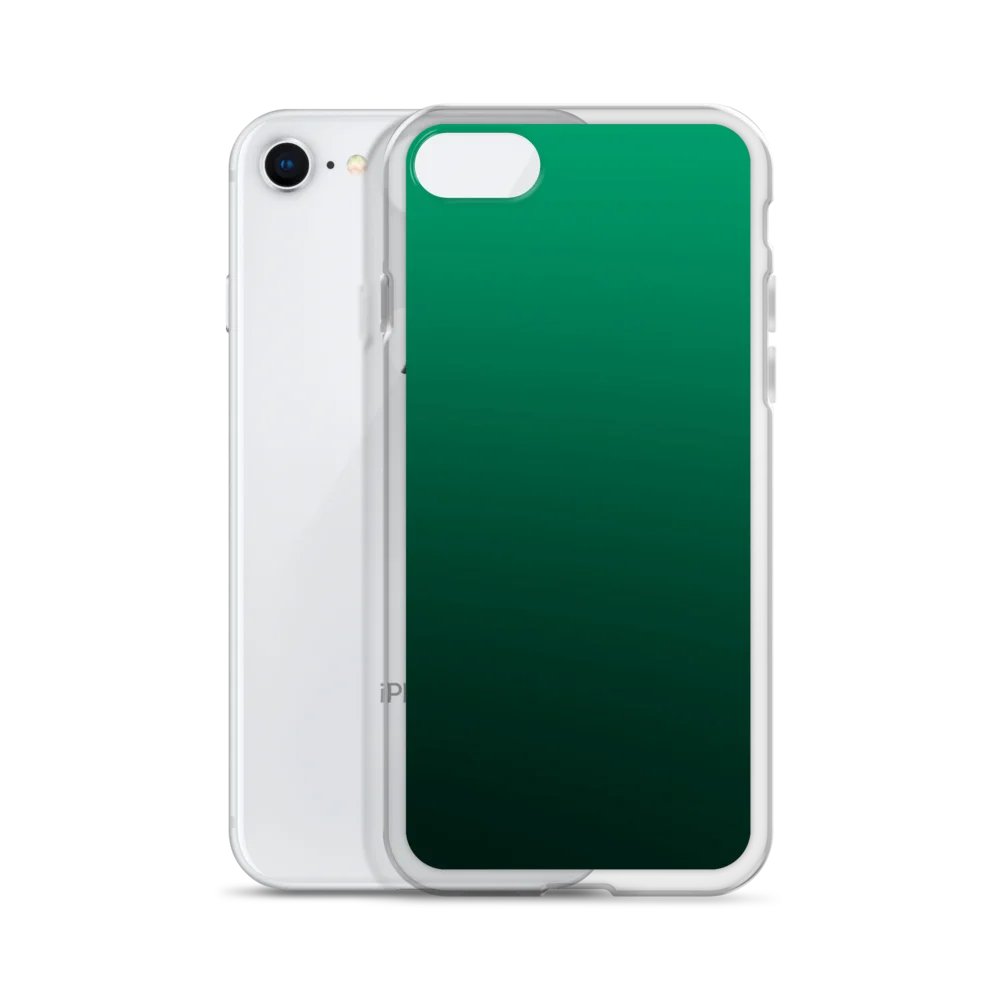 Green Gradient iPhone® Clear Case product image (55)