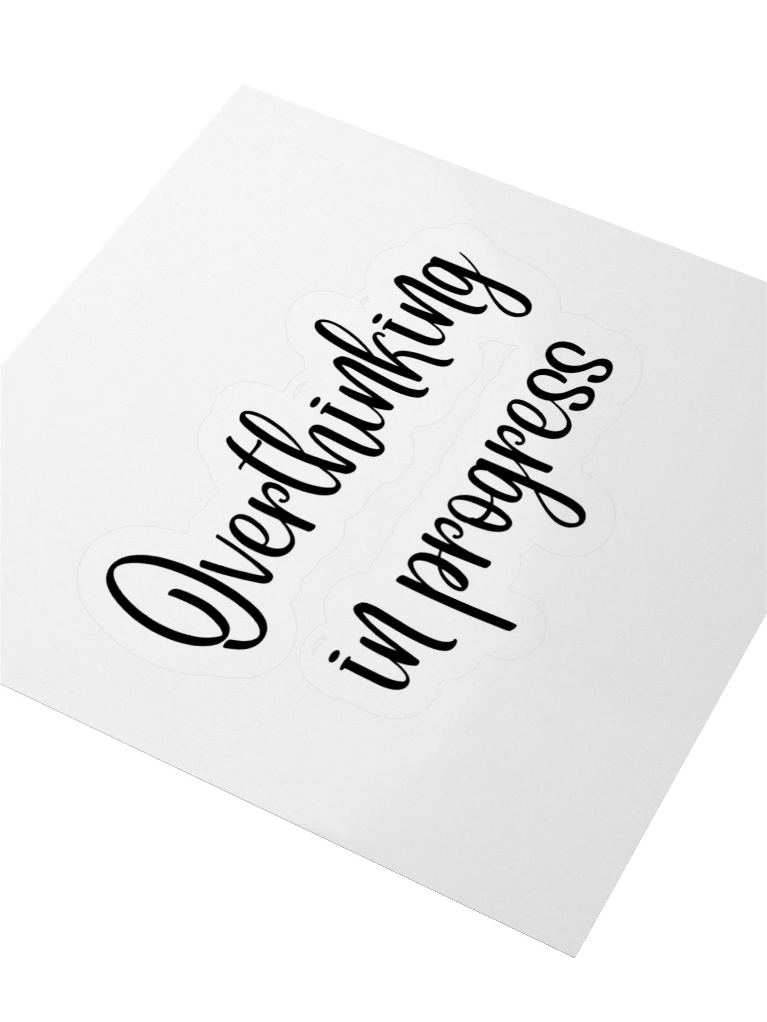 Overthinking in progress Sticker product image (8)