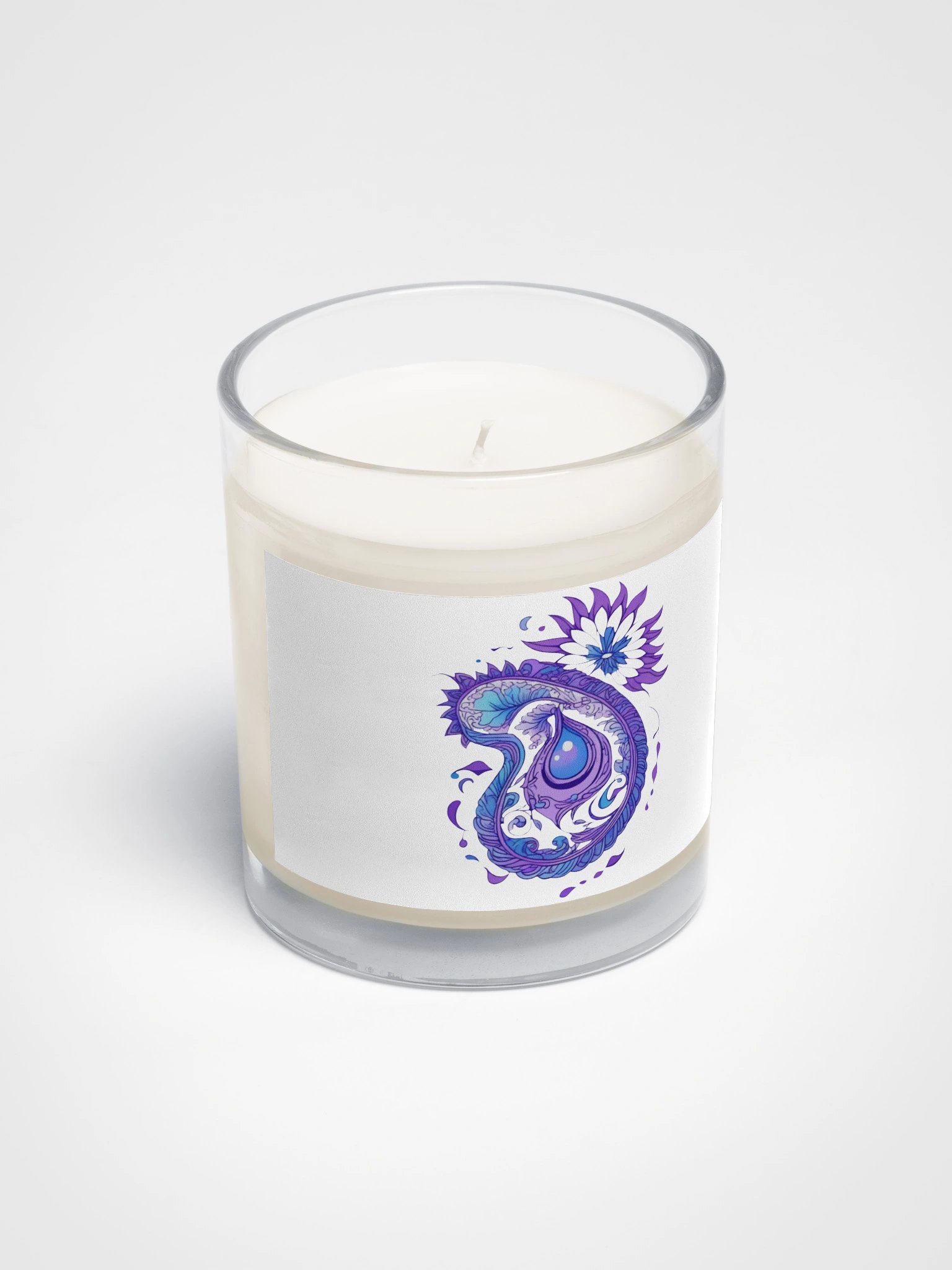 Indigo Paisley Flower - Soy Candle product image (3)