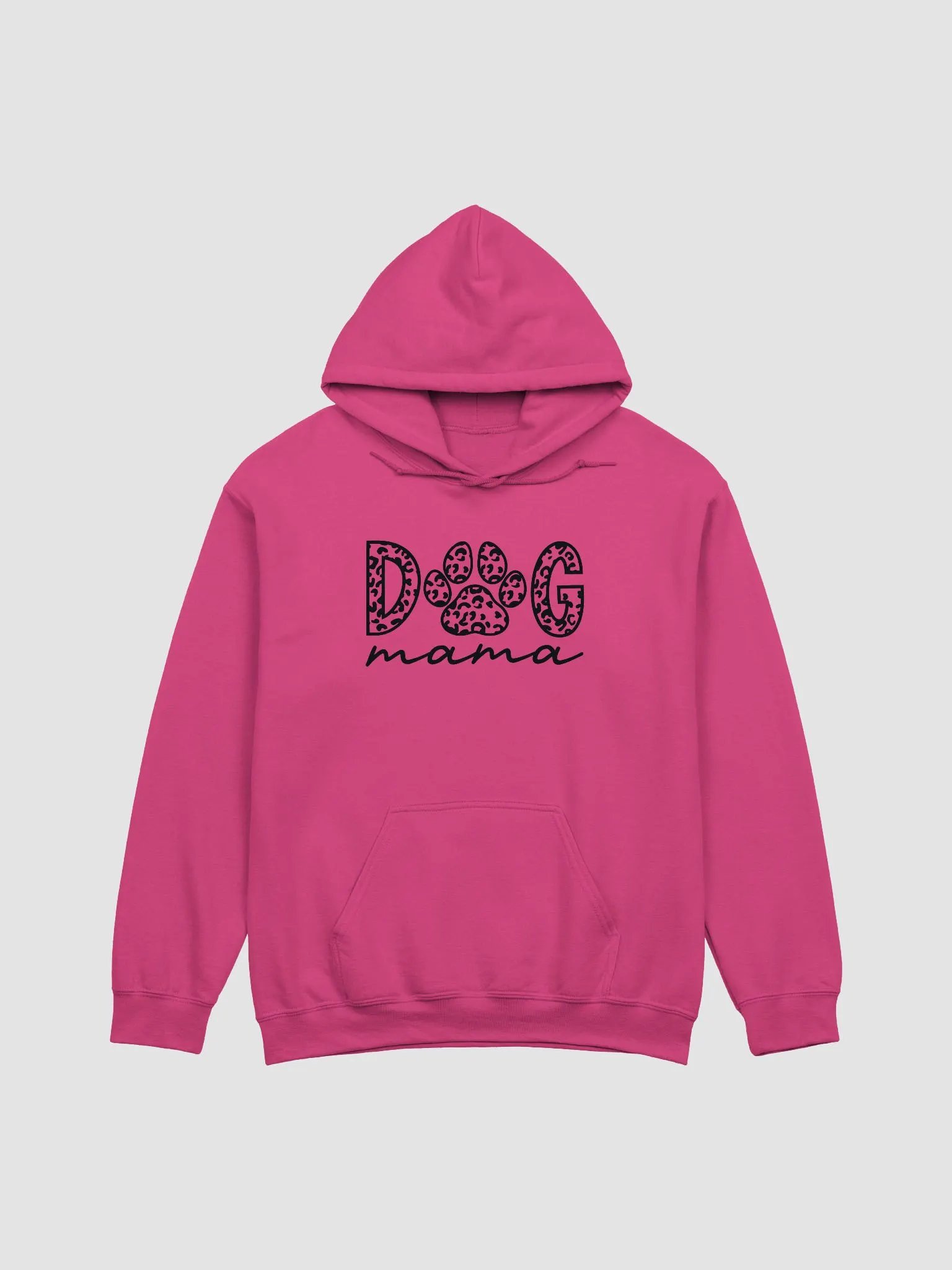 Leopard Print Dog Mama Hooded Sweatshirt | Cute Minimalistic Hoodie for Dog Moms product image (4)