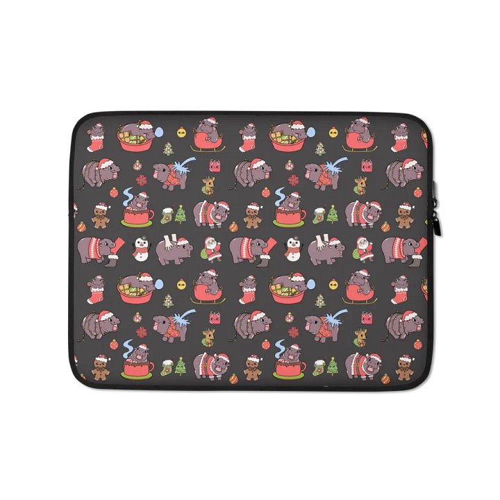 MOODENG'S CHRISTMAS LAPTOP SLEEVE product image (1)