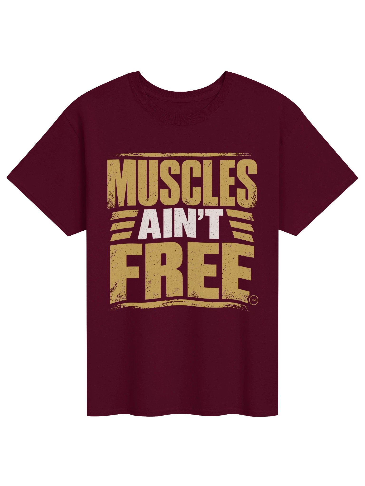 The "Muscles Ain't Free" Everyday Heavyweight Graphic Tee product image (1)