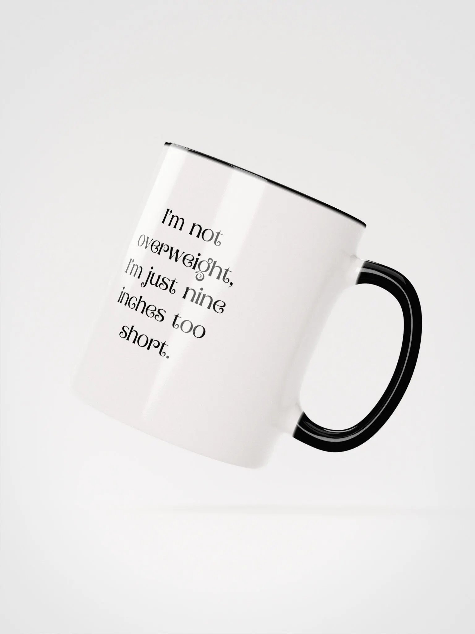 I'm Not Overweight Ceramic Mug product image (2)
