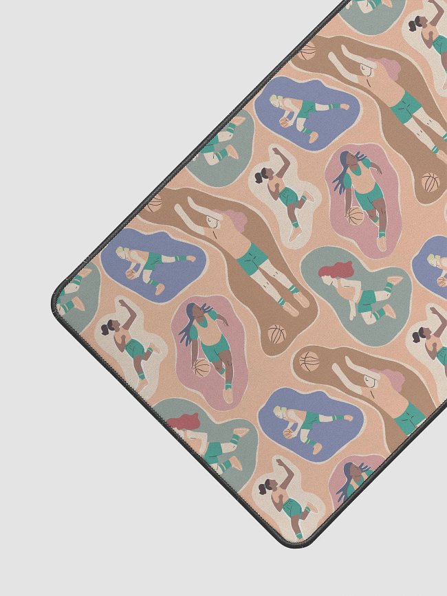 Empowered Play: Women's Basketball Elegance in Pantone Peach Fuzz