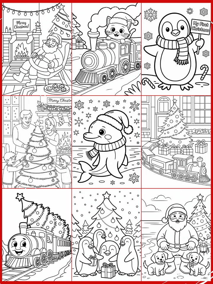 30+ Christmas Coloring Sub-niche Prompts for Ideogram Ai product image (2)