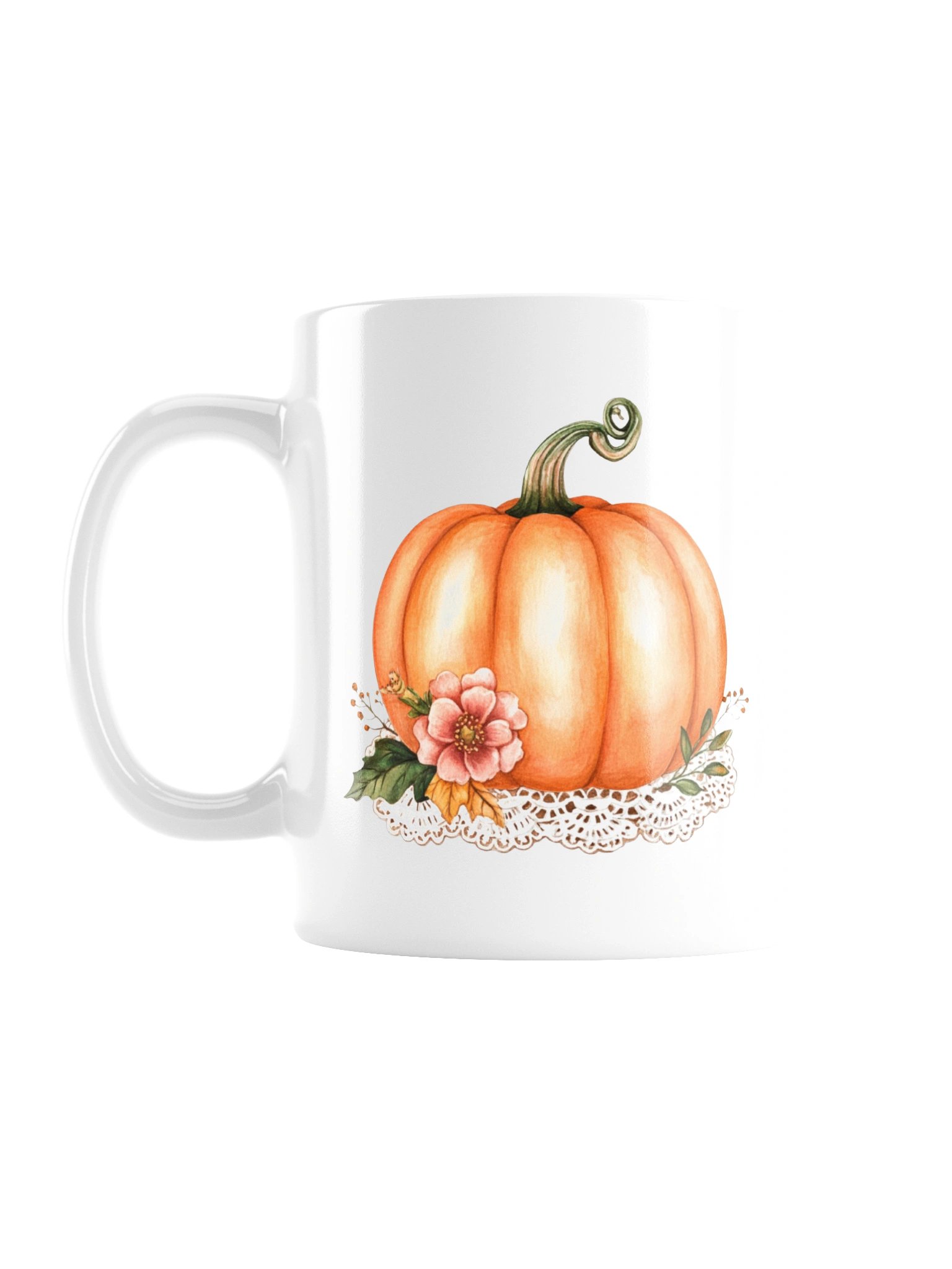 Pumpkin on Lace Mug — The Quiet Parlor Collection product image (1)