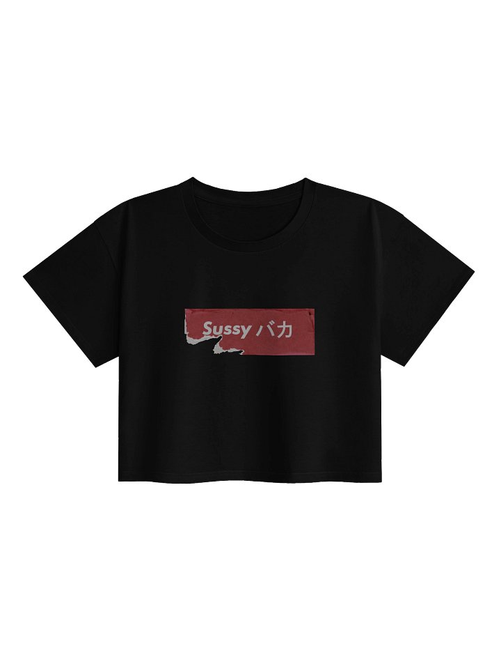 SussyBaka Torn Katakana Crop Tee product image (2)