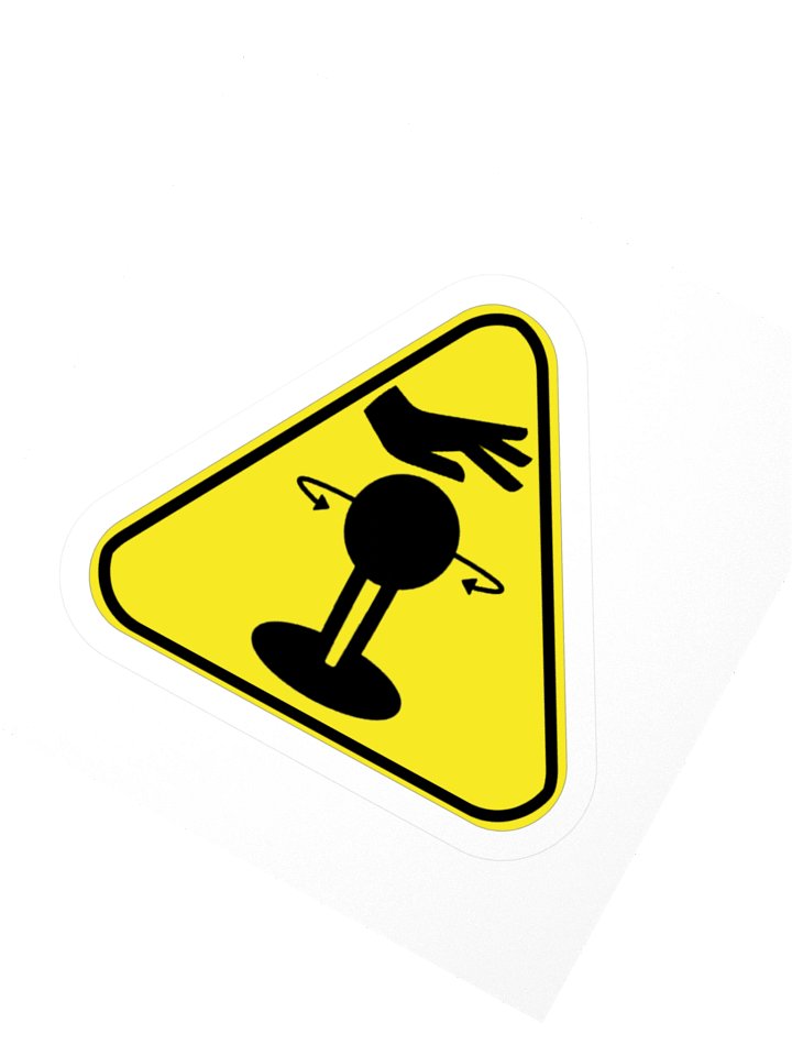 Stick User Warning | Die Cut Sticker product image (5)