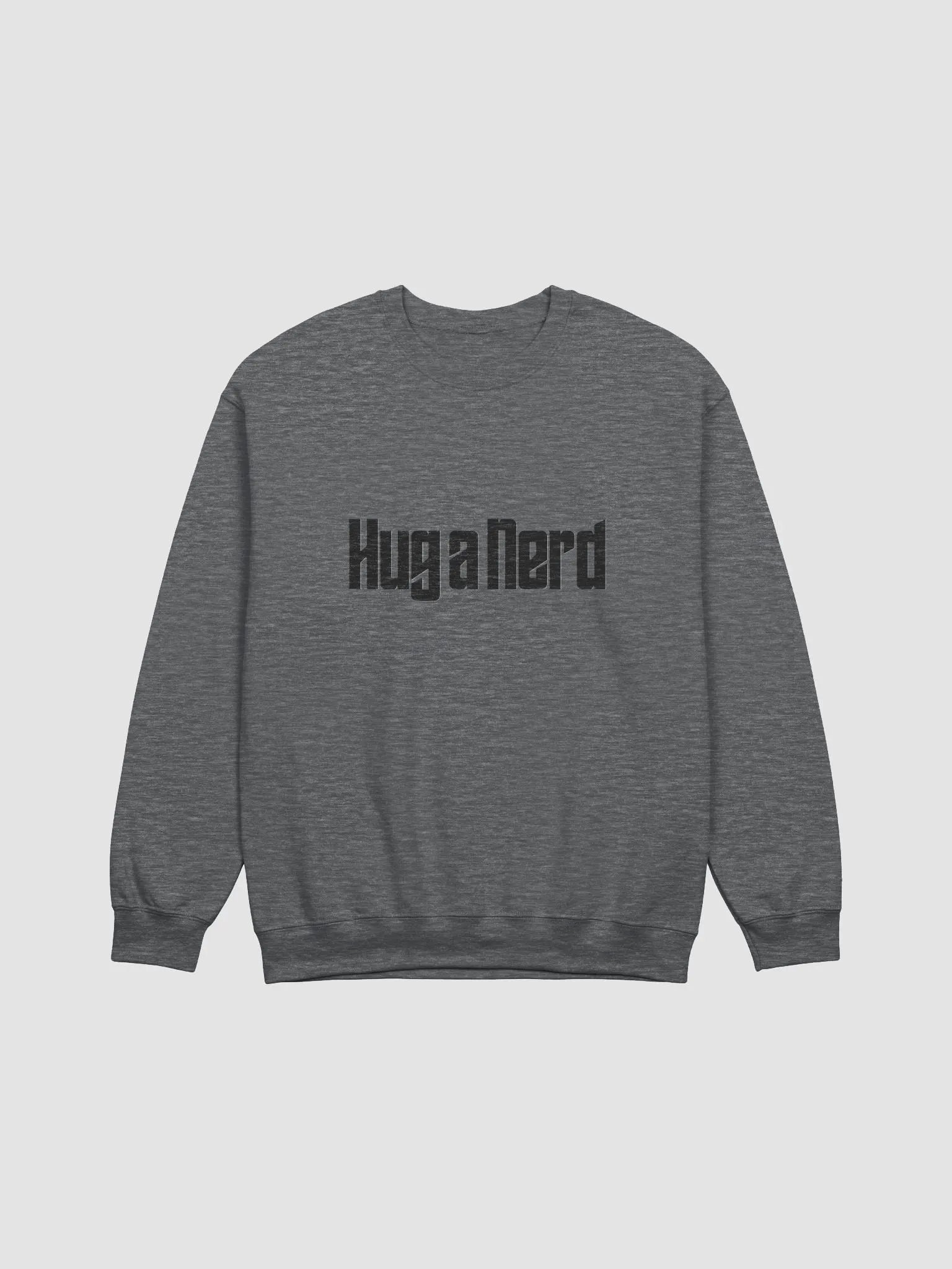 Hug a Nerd Crew Neck Black Print product image (12)