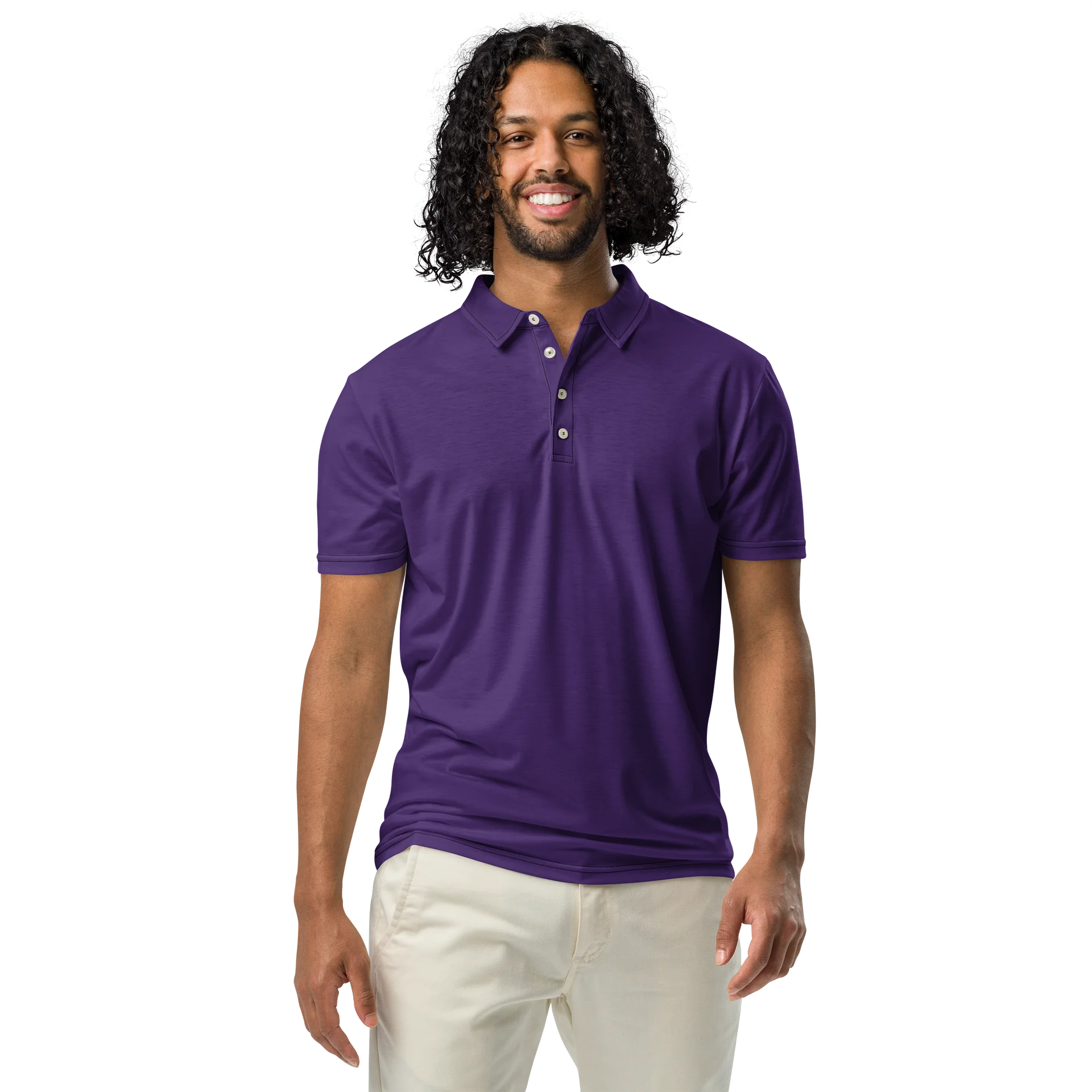 F&F Slim Fit Polo Shirt (PUR) product image (3)