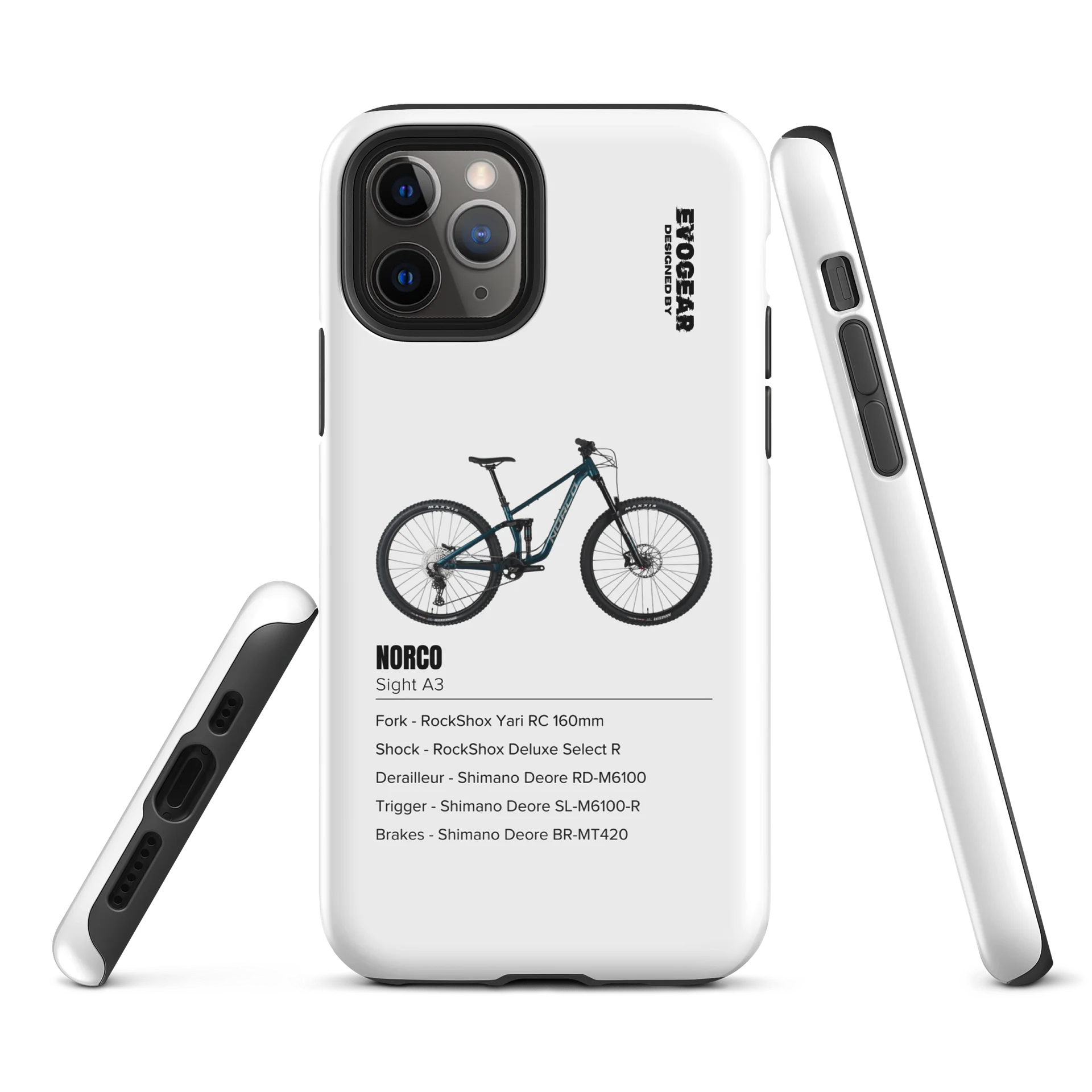 White Norco Sight A3 iPhone Case product image (3)