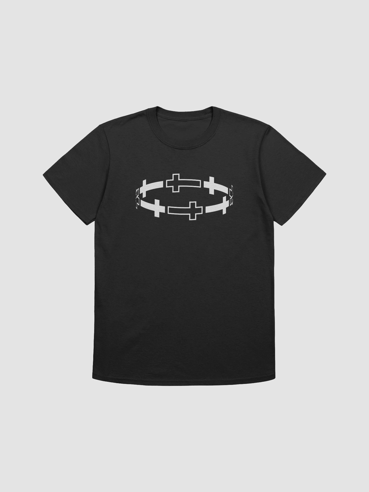 White Cross Circuit Unisex Tee product image (7)