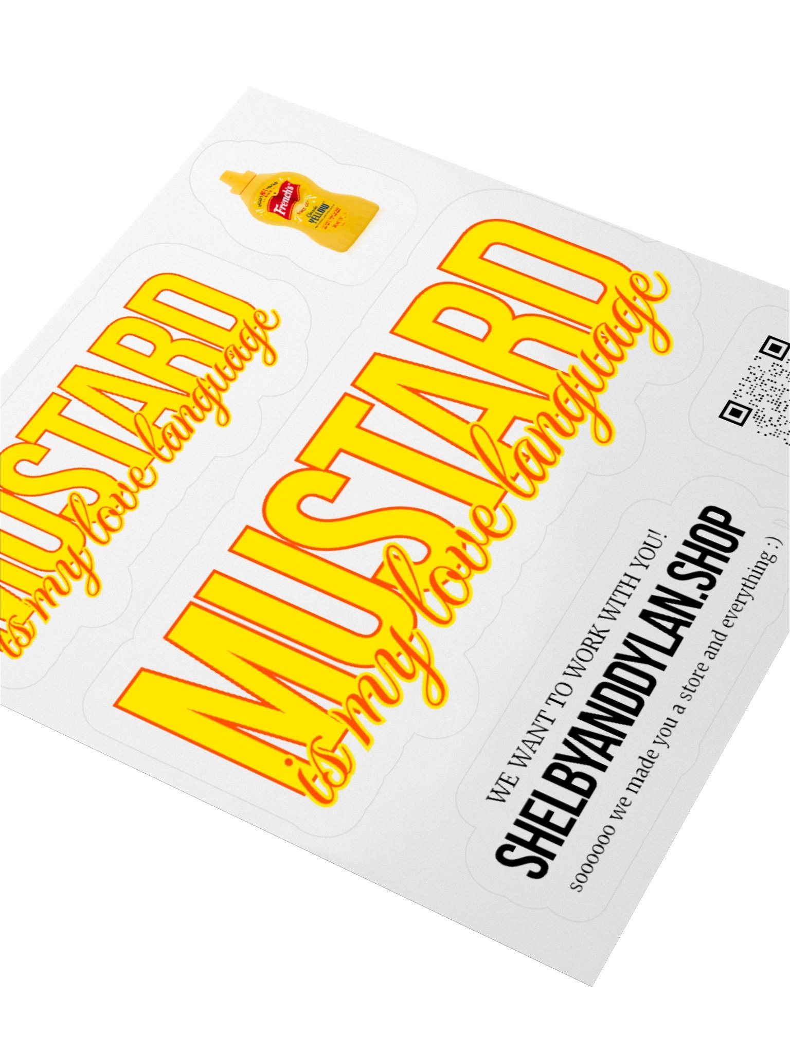 [MODIFIED] Mustard Sticker Set product image (8)