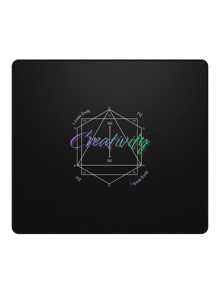 Creativity 132 Vibrational Gaming Mousepad (purple to green)-Black product image (4)