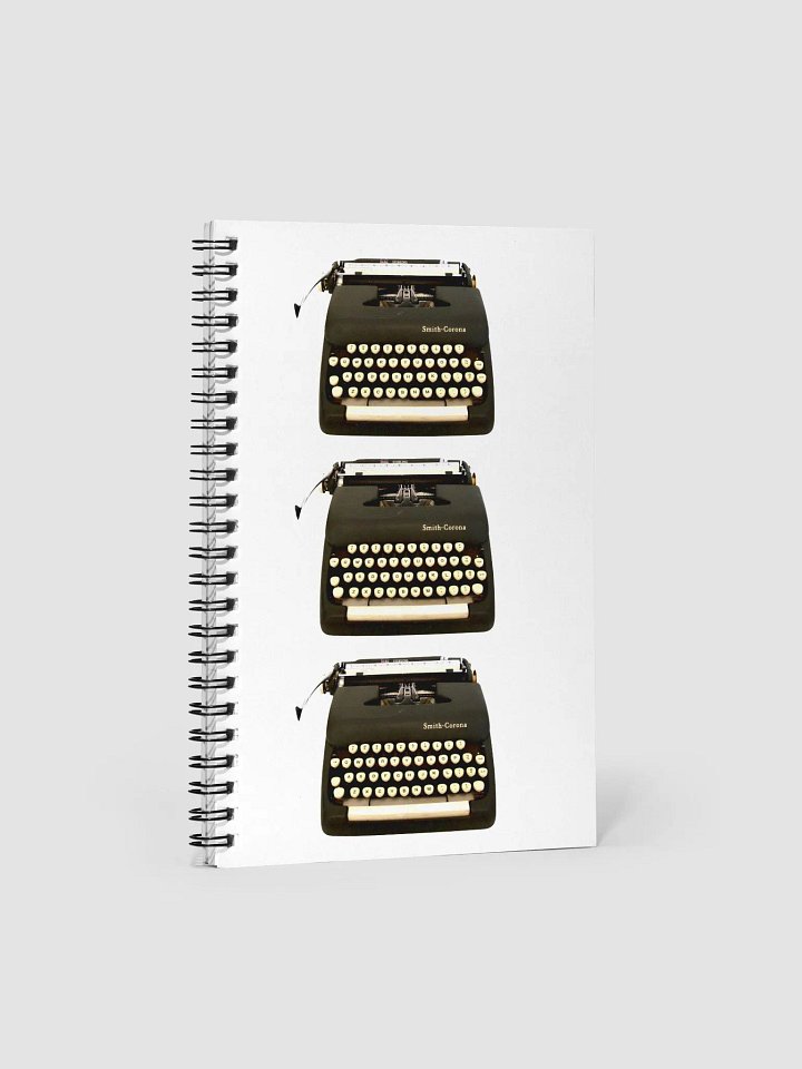Vintage Charcoal Typewriter Spiral Notebook product image (1)