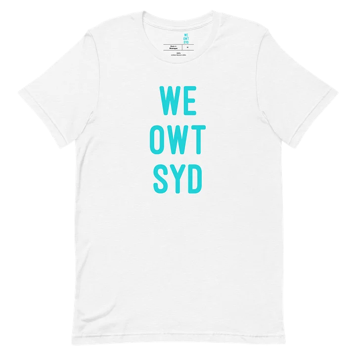 WeOwtsyd Gen 2 Premium T-shirt - White/Teal product image (1)