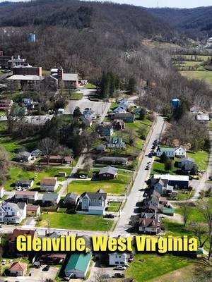 Aerial View of Glenville, WV 😍 #westvirginia #drone #glenvillestateuniversity