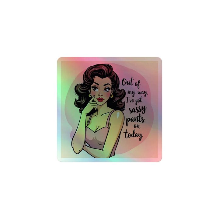 Sassy Pants On Retro Pin-Up Art Print product image (1)