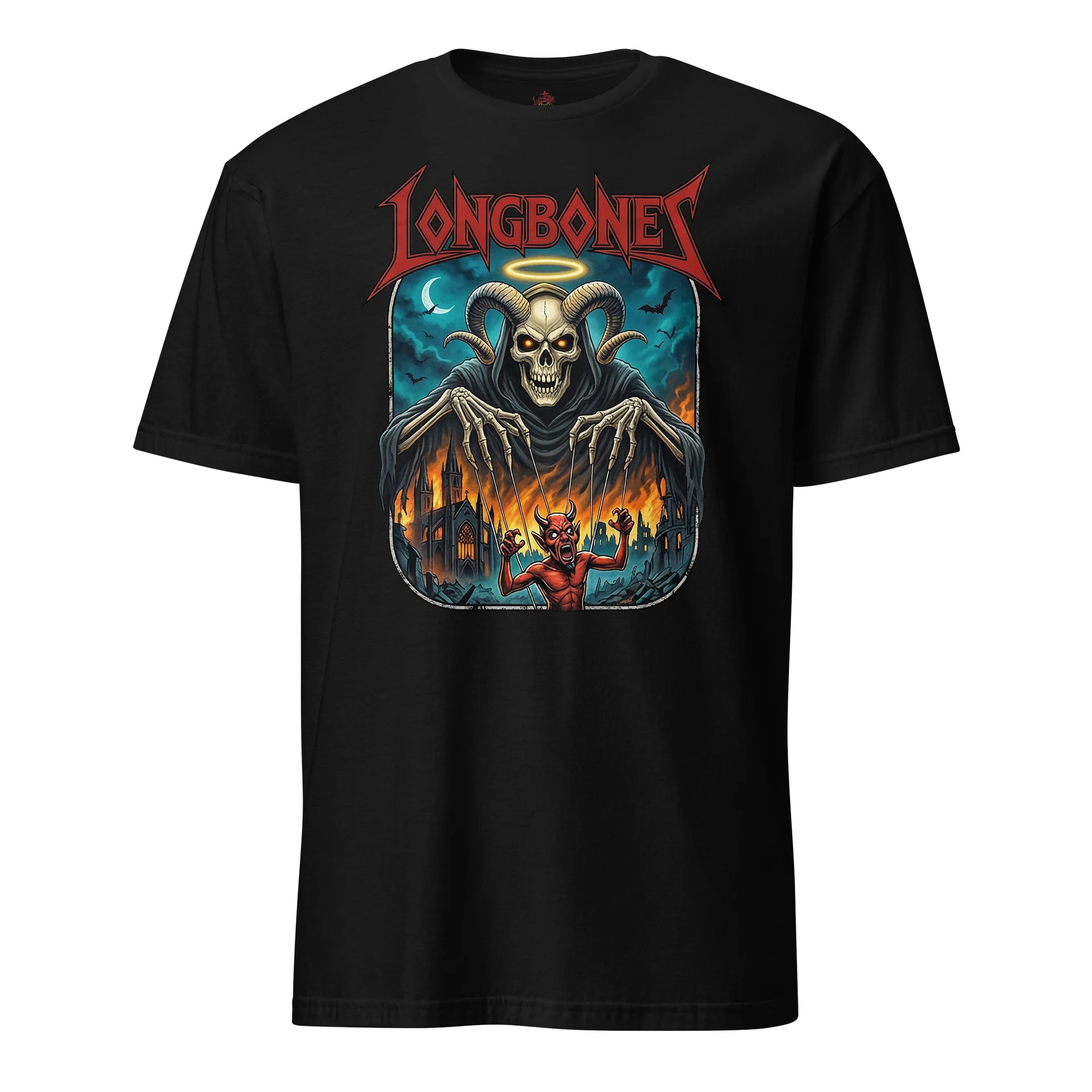 Longbones - Horns N Halo Puppet Master Tshirt product image (1)