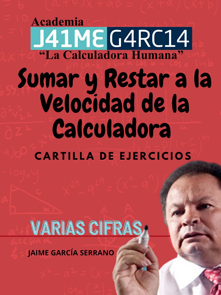 Cartilla Sumas y Restas Varias Cifras product image (1)