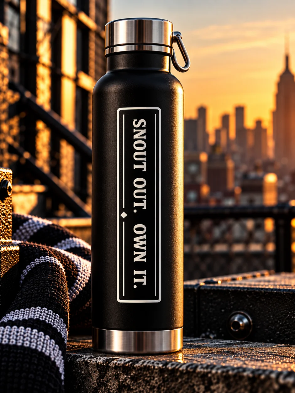 SNOUT OUT. OWN IT. THOR COPPER VACUUM INSULATED BOTTLE product image (1)