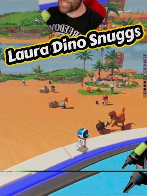Laura Dino Snuggs #astrobot #playstation #streamer #gamers #silly 