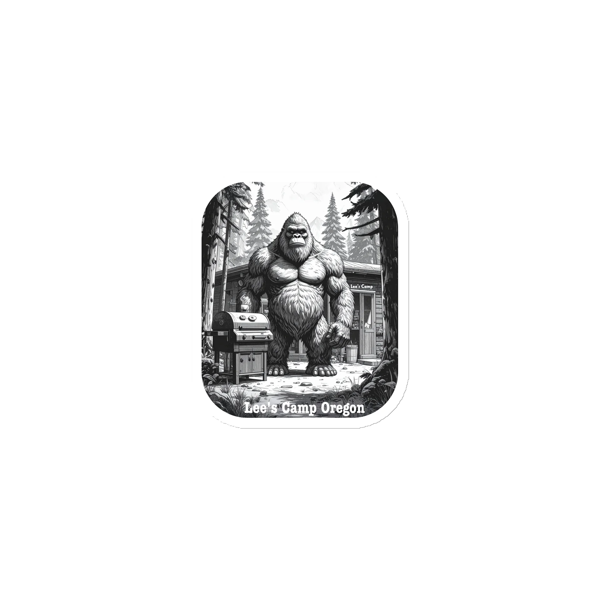 BBQ Sasquatch Magnet product image (1)